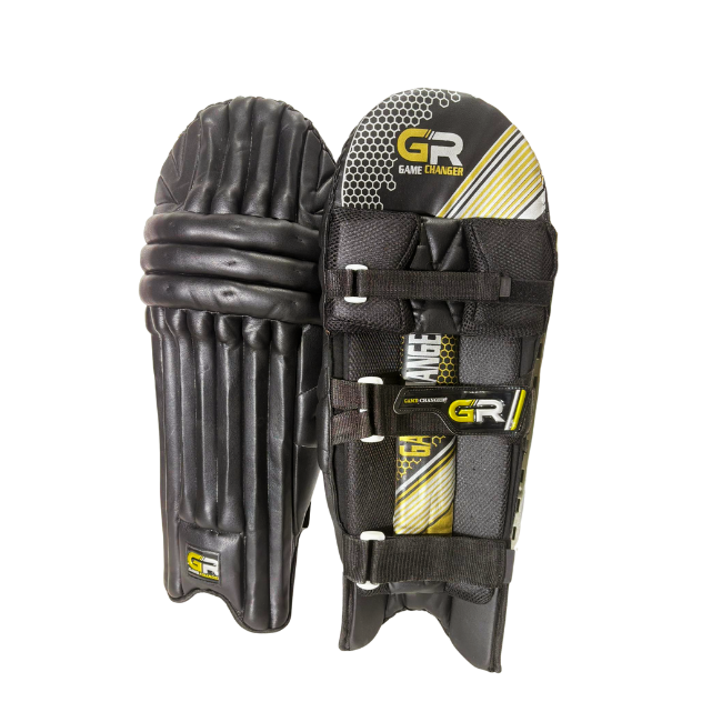GR Black Cricket Batting Pads – Lightweight T20 Protection