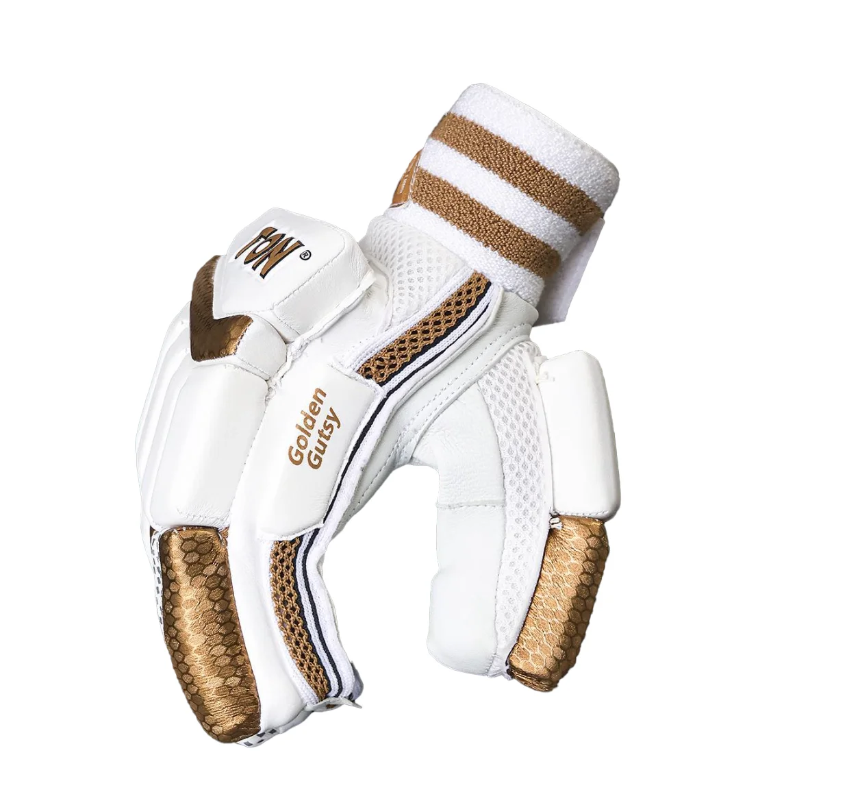 SS TON Golden Gutsy Cricket Batting Gloves – Seniors