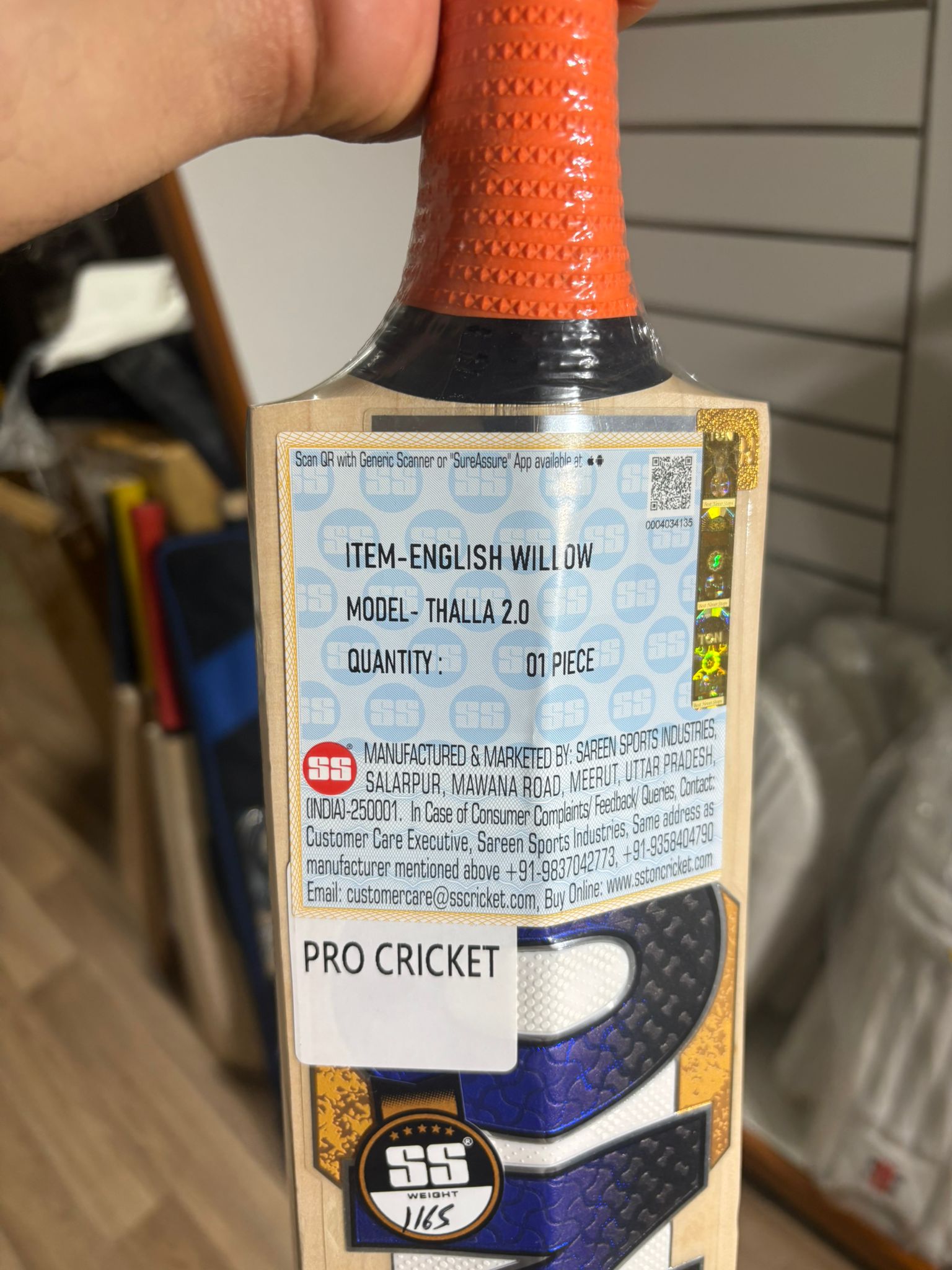 SS TON Thala 2.0 – SH English Willow (1165g)